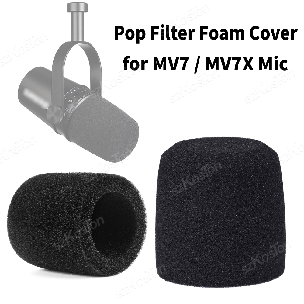 Shure Mic Mv7 - Piankowa osłona redukująca szumy, osłona przeciwwietrzna