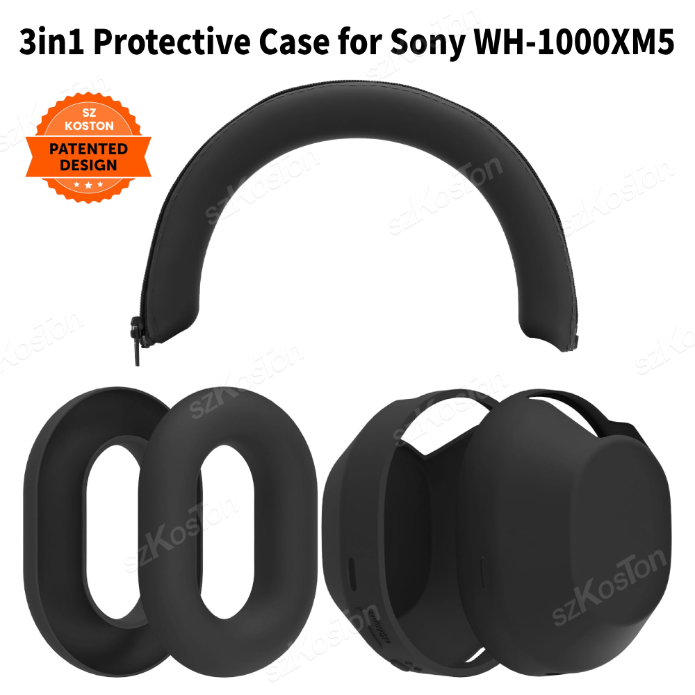 Sony Headphone Wh-1000Xm5 - Silikonowe etui ochronne 3 w 1
