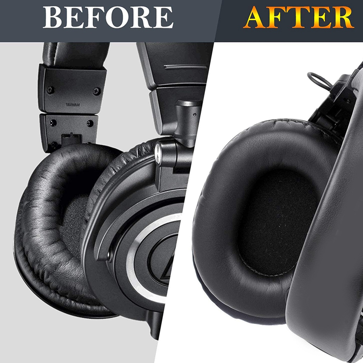 Audio Technica Headphone Ath-M20X - Wymienne nauszniki AED6-M50X kompatybilne ze słuchawkami