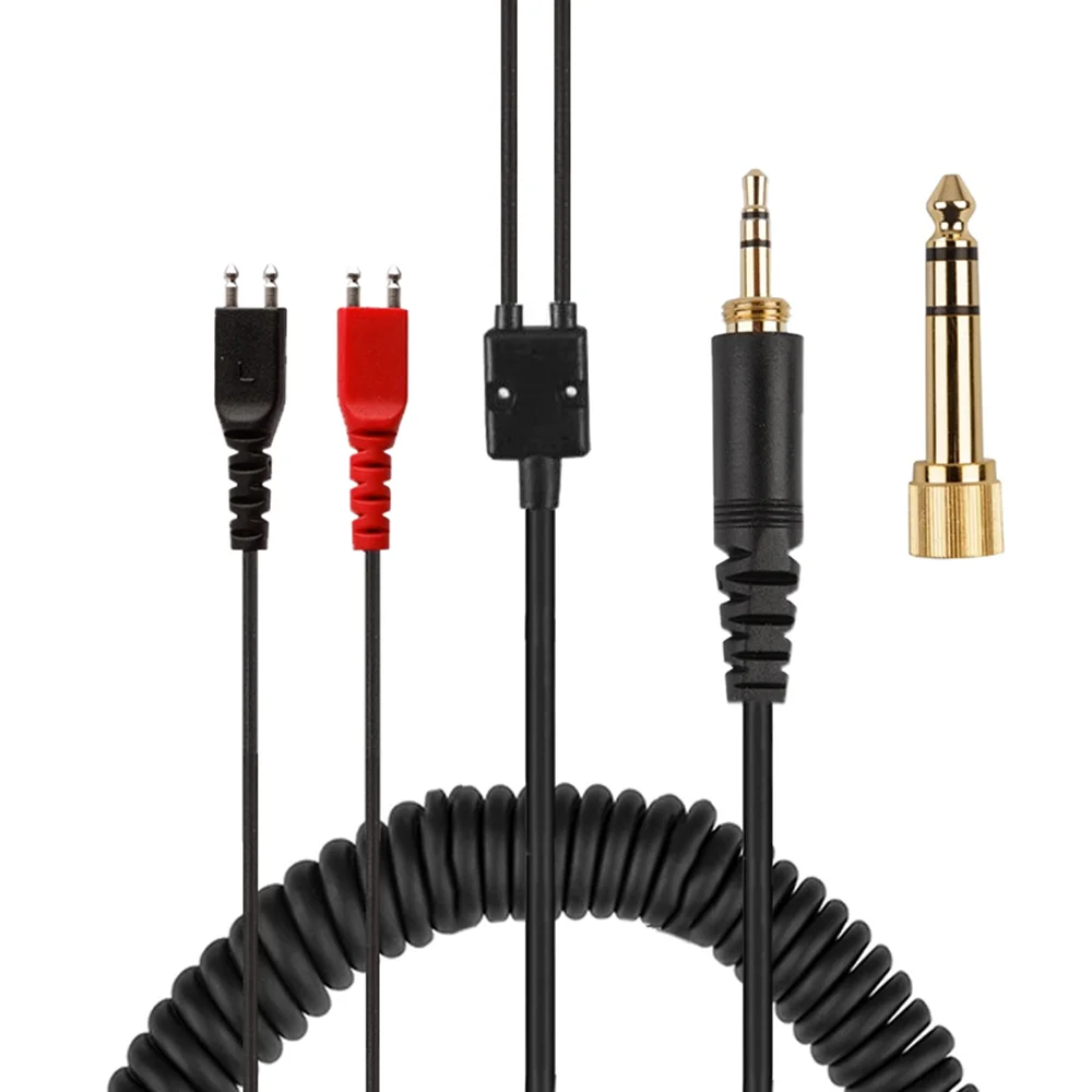 Sennheiser Headphone Hd 25 - 6.35mm wymienna sprężyna kabel spiralny przedłużacz