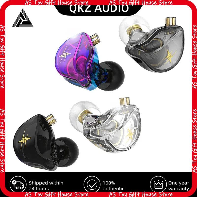 Wired Earphone Mic - Słuchawki przewodowe douszne QKZ ZXT Hi-Res
