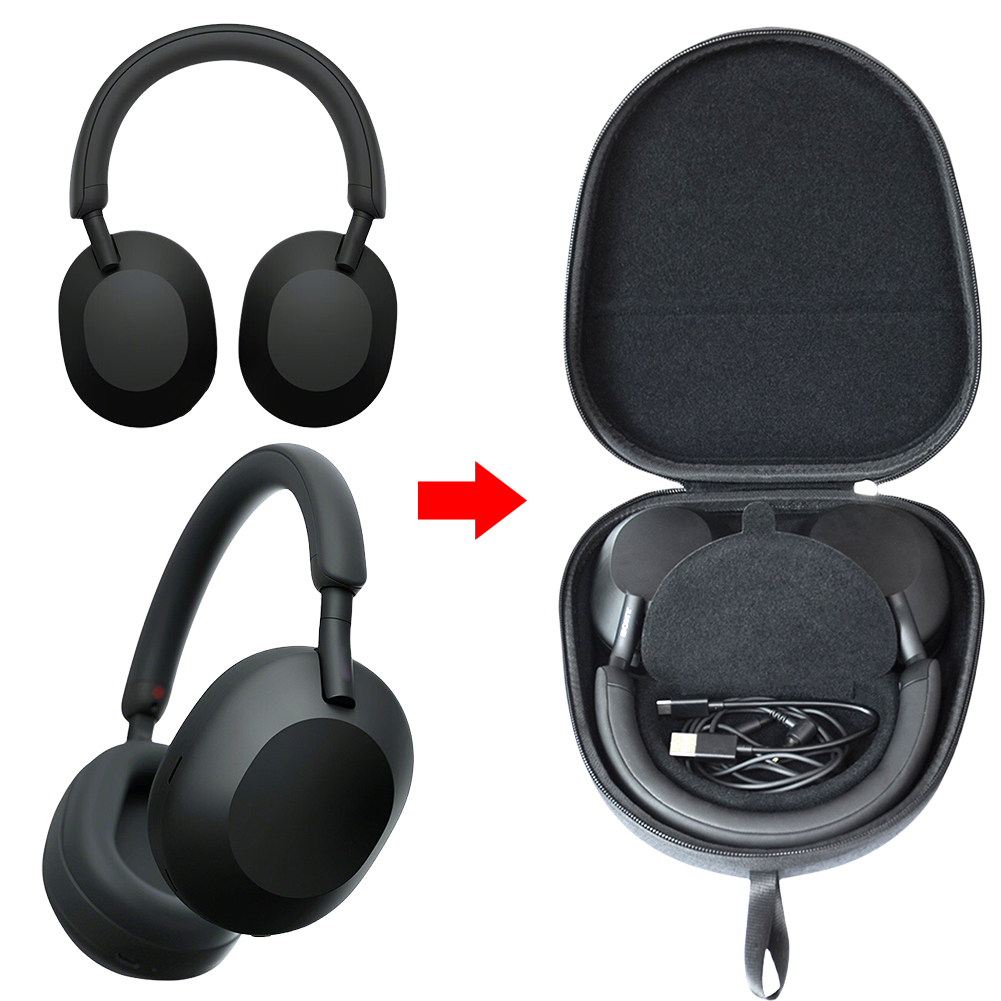 Twardy futerał do przenoszenia – Sony Headphone Wh-1000Xm5 recenzja i cena