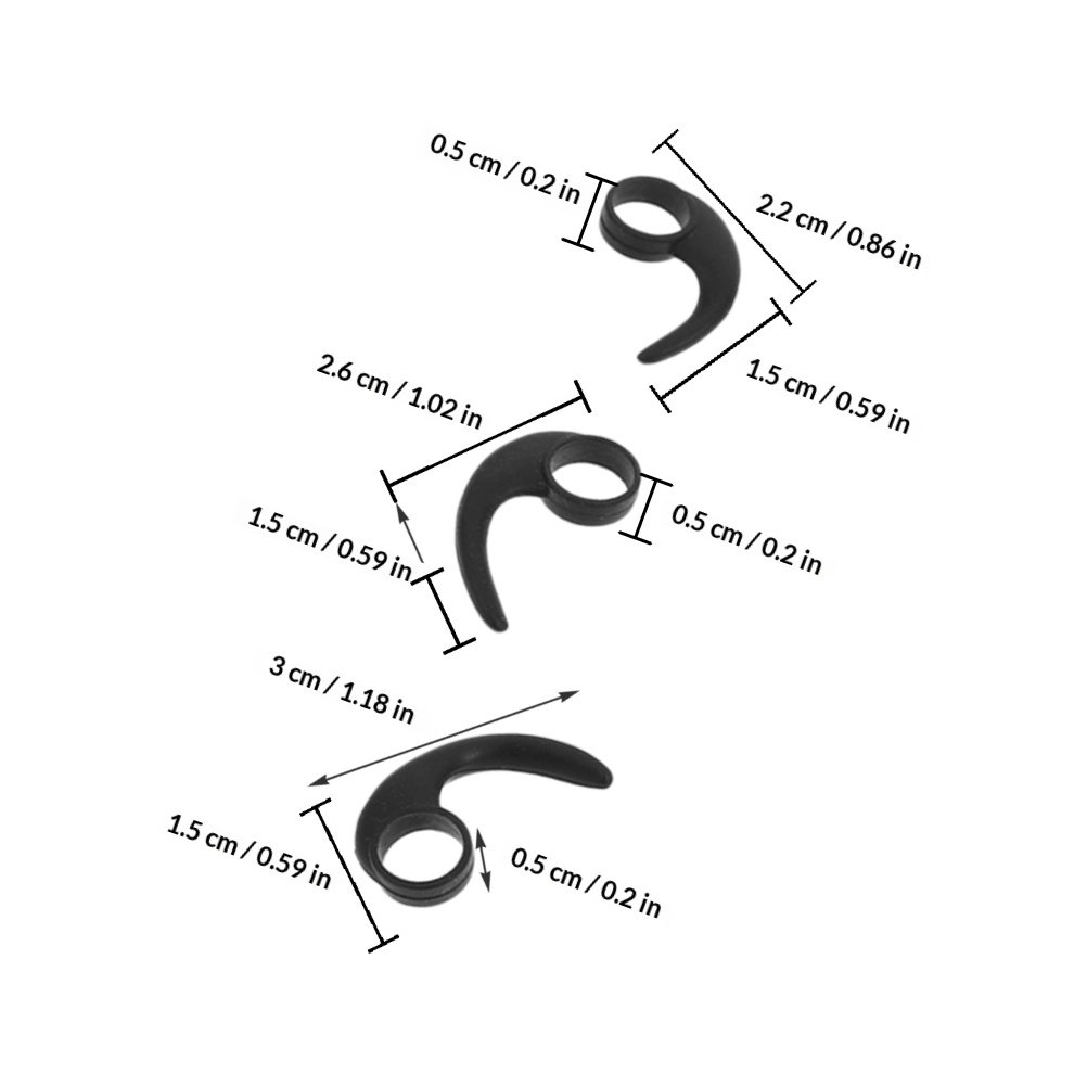 12 szt. Silikonowe haczyki na  – Silicone Ear Tip Replacement recenzja i cena